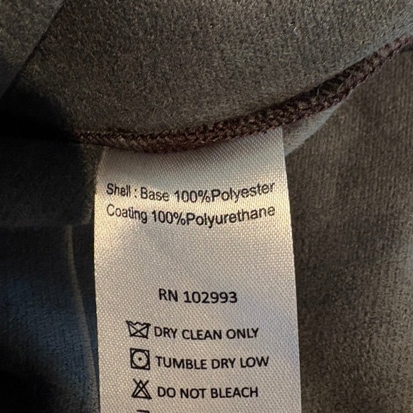 Marissa Webb Faux Leather Shacket Burgundy Long Sleeve Oversized Jacket Size 10 - Picture 12 of 13